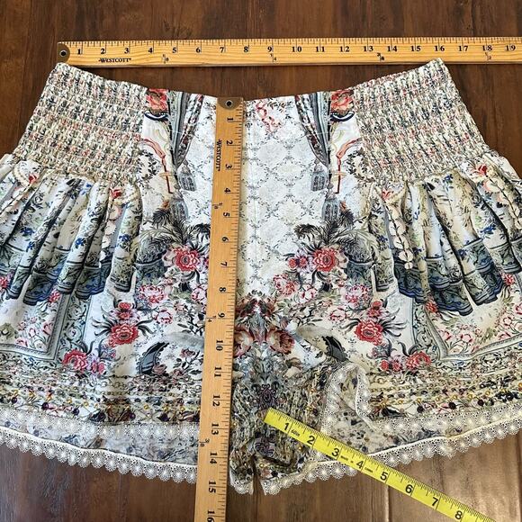 CAMILLA Southern Belle Shorts Multi Floral Silk Embellished Bohemian - Picture 11 of 11